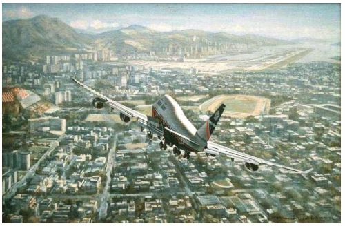 BA747 into KaiTak