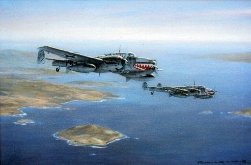 BF110s over Crete