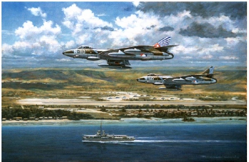 Hunters over New Guinea