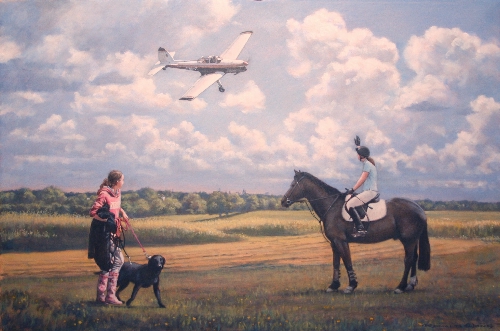 Chipmunk, Horse, Dog and Girls